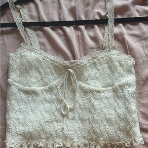Edikted Lace Trim Cream Camisole